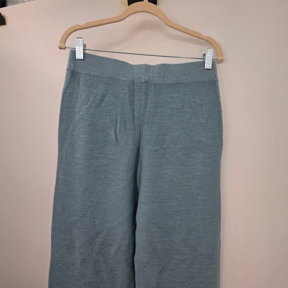 The Reset R Label Teal Wide Leg 100% Wool Pants Size Small - Picture 6 of 10